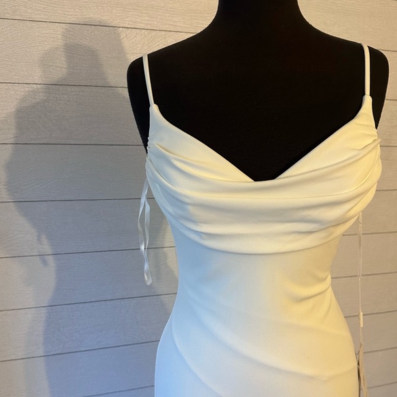 Nox Anabel NWT Cowl Mermaid Wedding Dress JE954 Size 4 - Picture 7 of 11